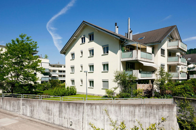 Belp – Scheuermatt I: Aussenansicht Miet- und Eigentumswohnungen, Birkenweg 35–45 | Zürcher Immobilien, Galli + Siegenthaler Bauplanungen AG